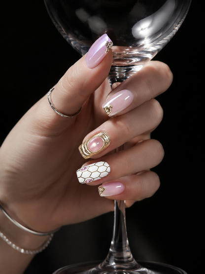 Roseate Gilded Talisman | LUMlix Haute Nail