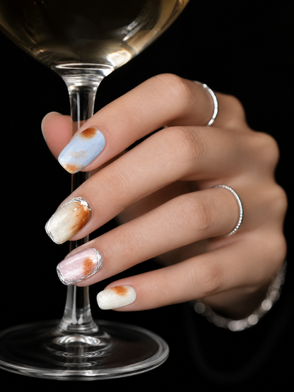 Amber Cloud Agate | LUMlix Haute Nail