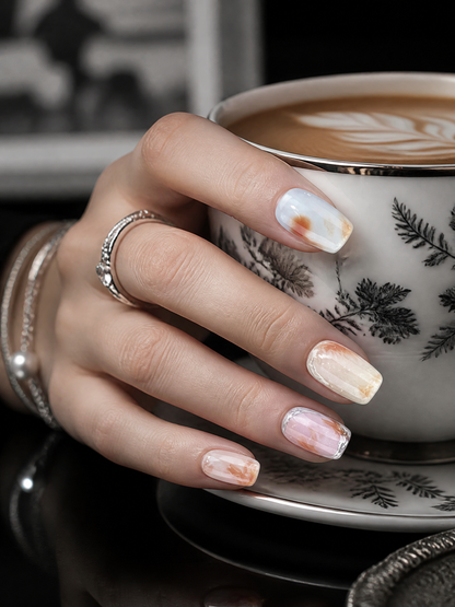 Amber Cloud Agate | LUMlix Haute Nail