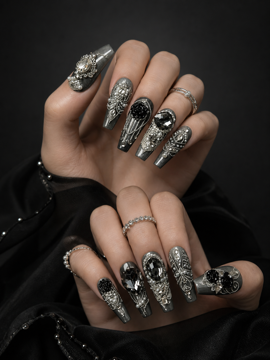 Midnight Baroque Sovereign | LUMlix Haute Nail