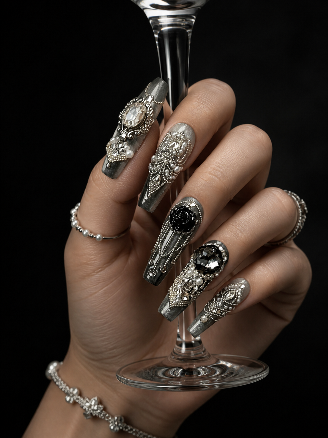 Midnight Baroque Sovereign | LUMlix Haute Nail