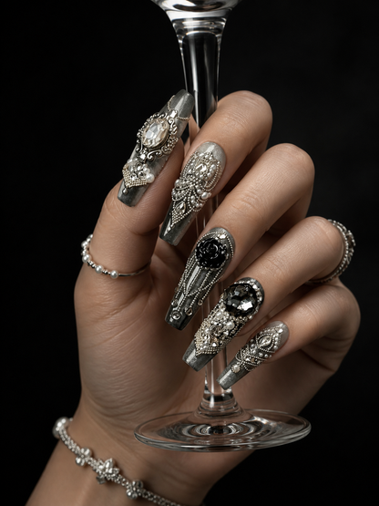 Midnight Baroque Sovereign | LUMlix Haute Nail