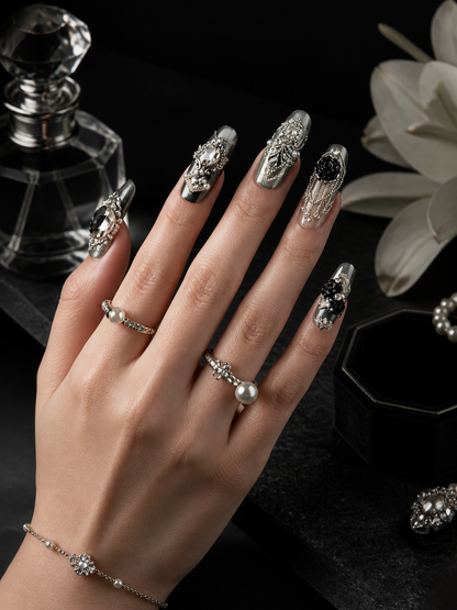 Midnight Baroque Sovereign | LUMlix Haute Nail