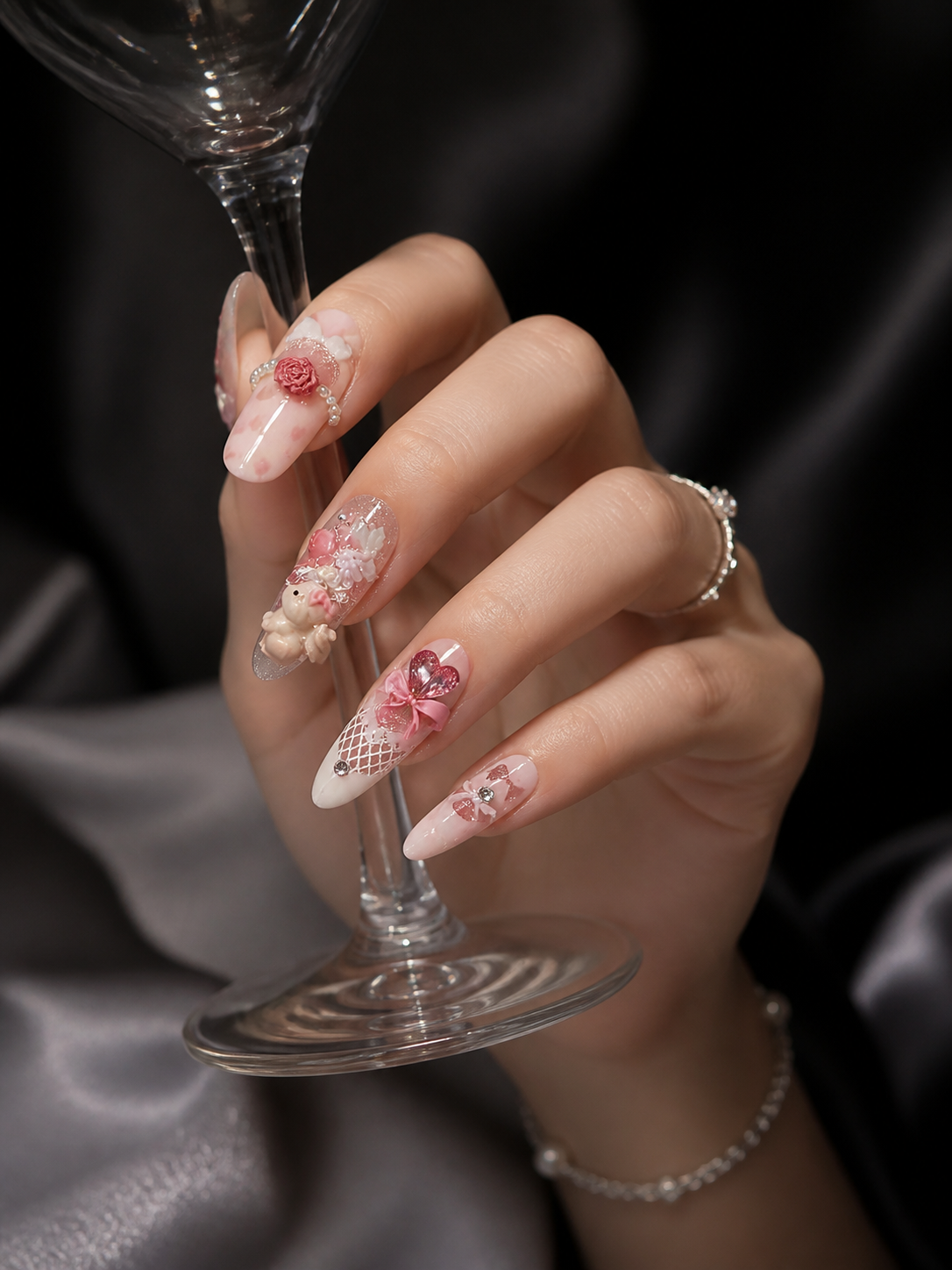 Roseate Bunny Reverie | LUMlix Haute Nail