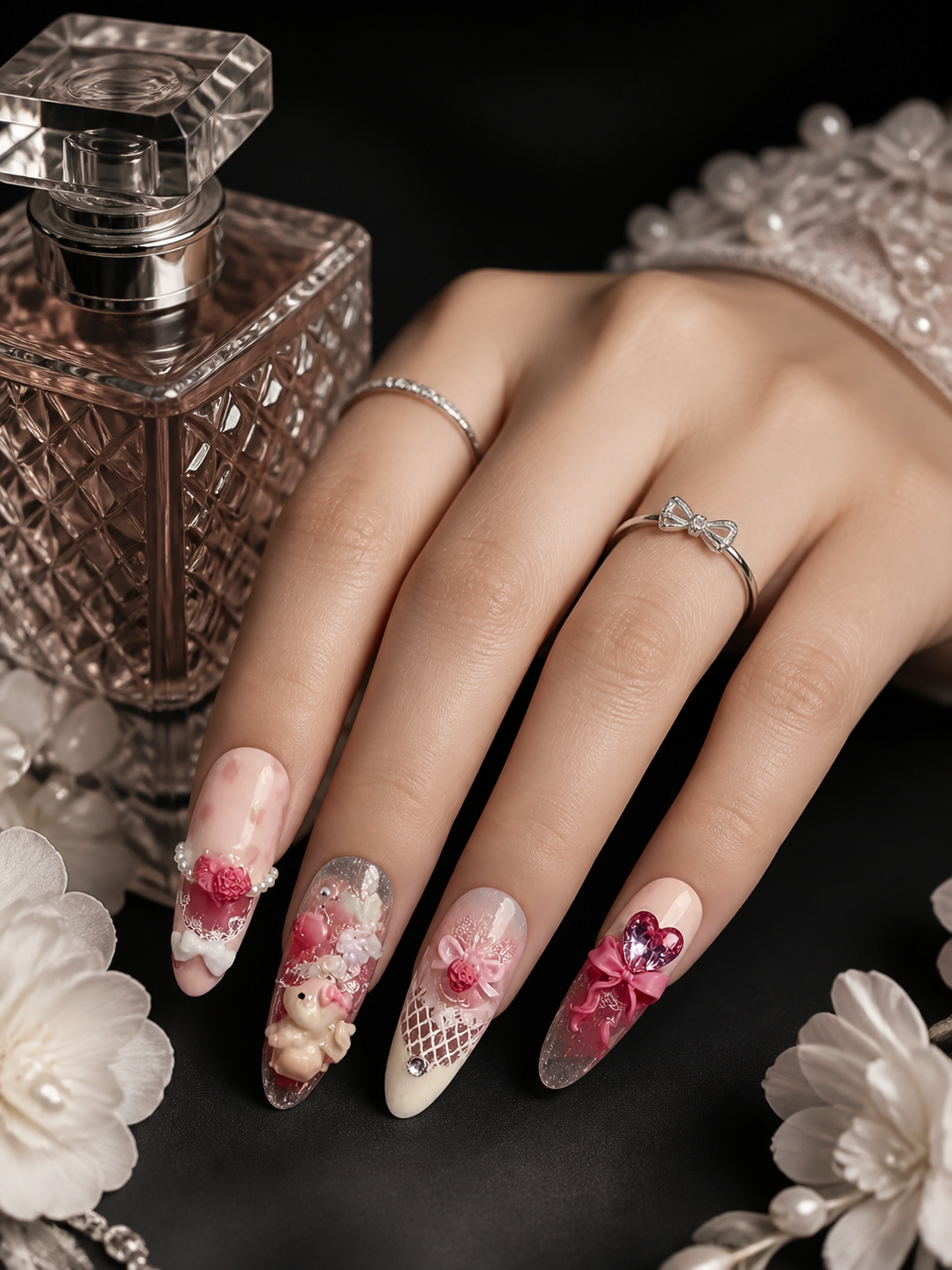Roseate Bunny Reverie | LUMlix Haute Nail