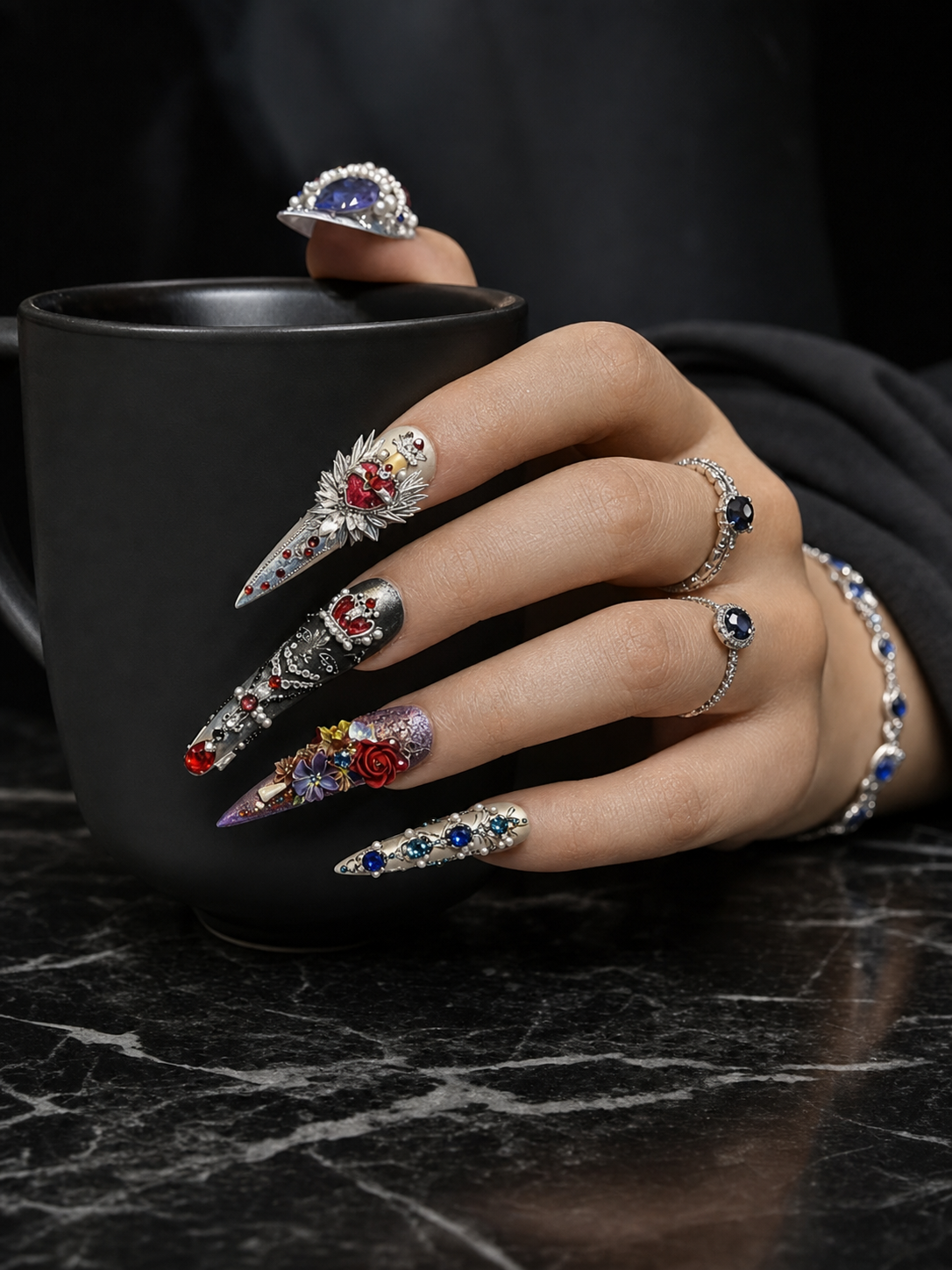 Crown's Eternal Bloom | LUMlix Haute Nail
