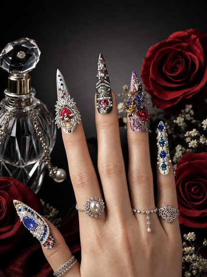 Crown's Eternal Bloom | LUMlix Haute Nail