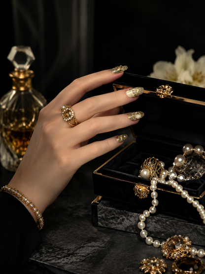Gilded Serpent Mosaic | LUMlix Haute Nail