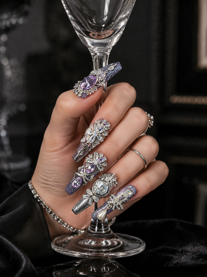 Violet Stardust Sovereign | LUMlix Haute Nail