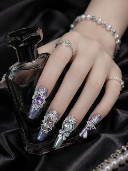 Violet Stardust Sovereign | LUMlix Haute Nail