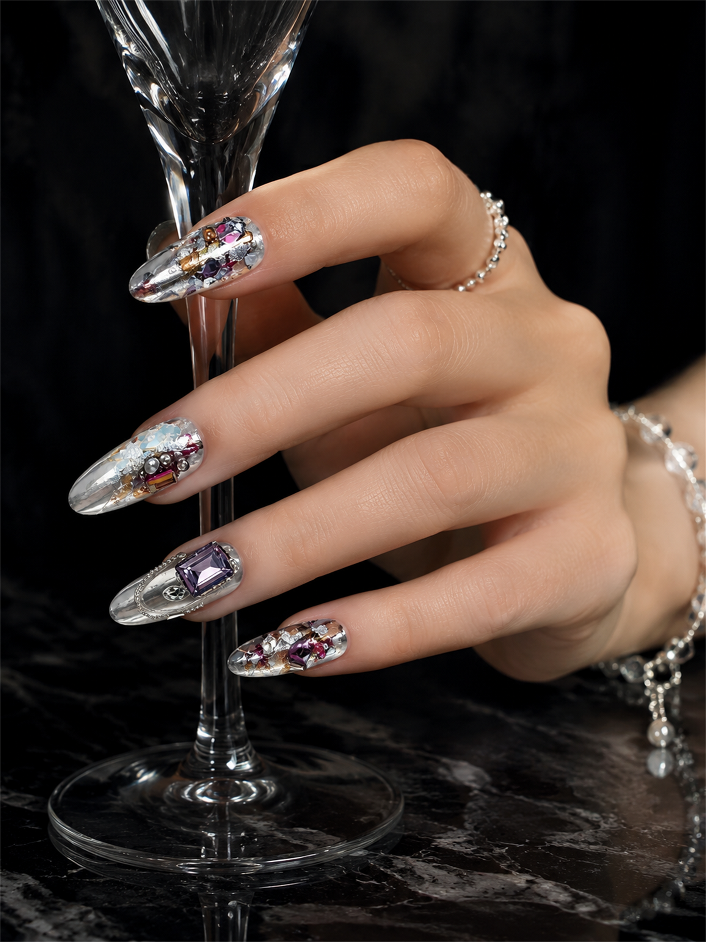 Sovereign's Chrome Dynasty | LUMlix Haute Nail
