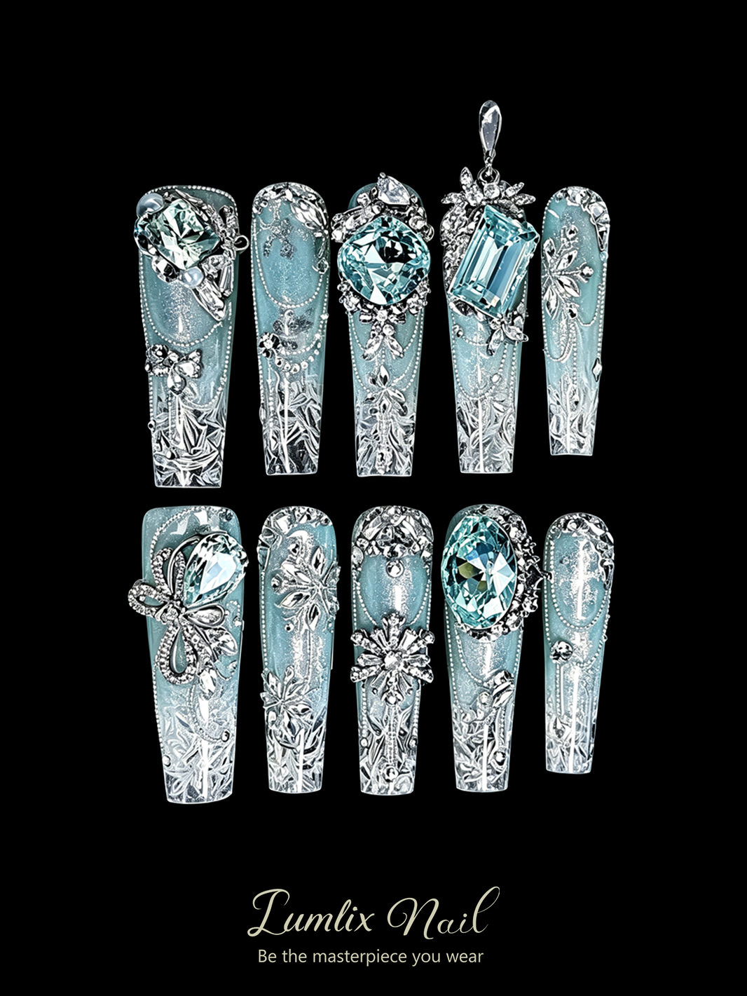 Glacial Sovereign's Embrace | LUMlix Haute Nail