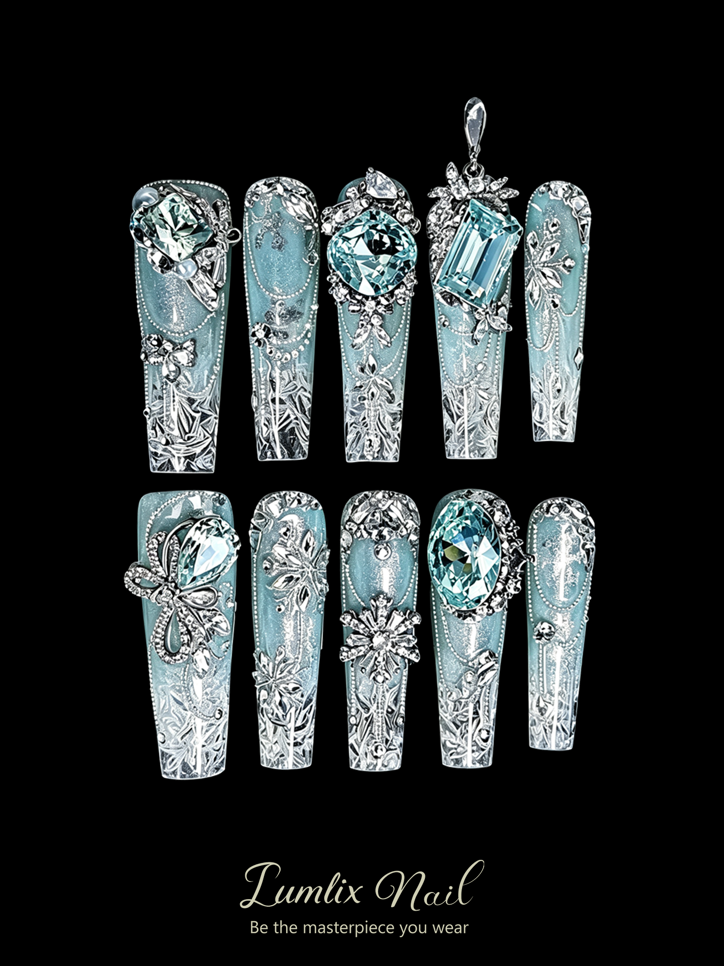Glacial Sovereign's Embrace | LUMlix Haute Nail