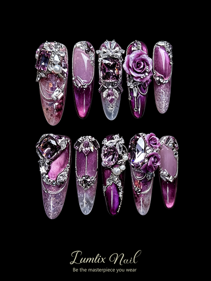 Velvet Amethyst Nocturne | LUMlix Haute Nail