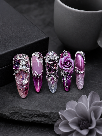 Velvet Amethyst Nocturne | LUMlix Haute Nail