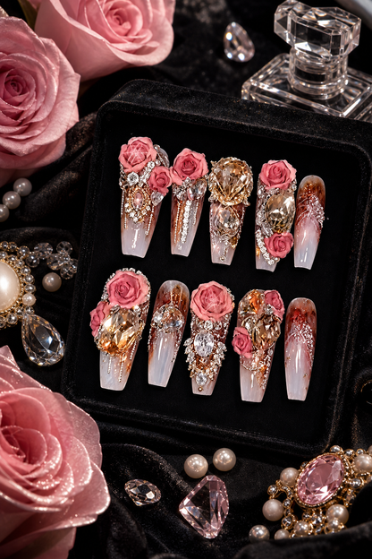 Rosé Amber Reverie | LUMlix Haute Nail