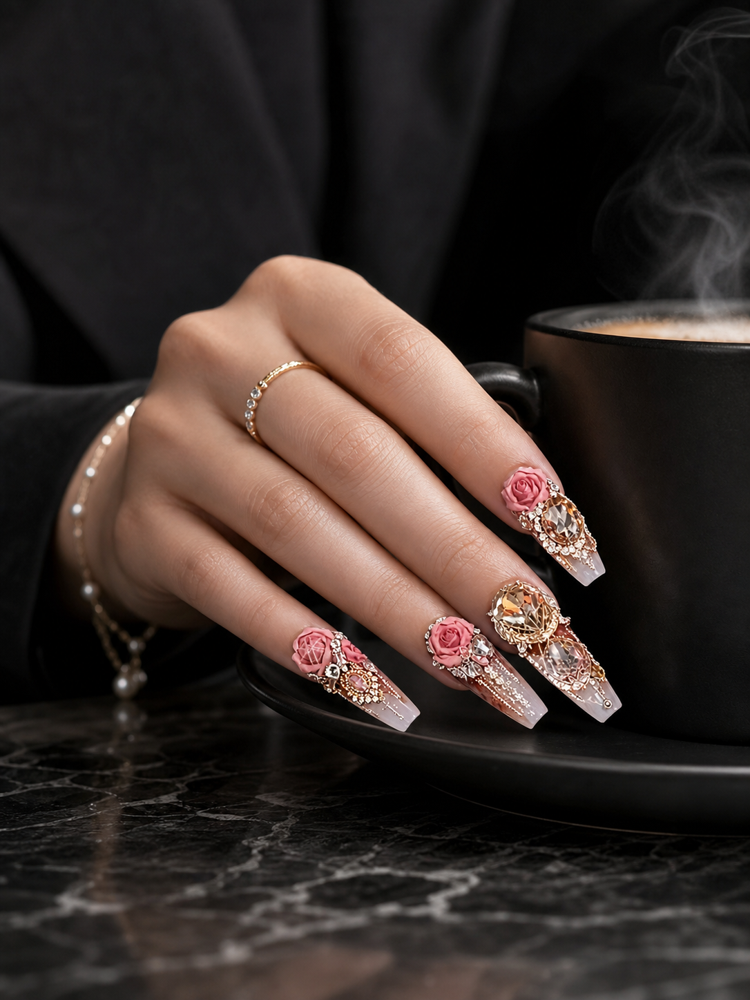 Rosé Amber Reverie | LUMlix Haute Nail