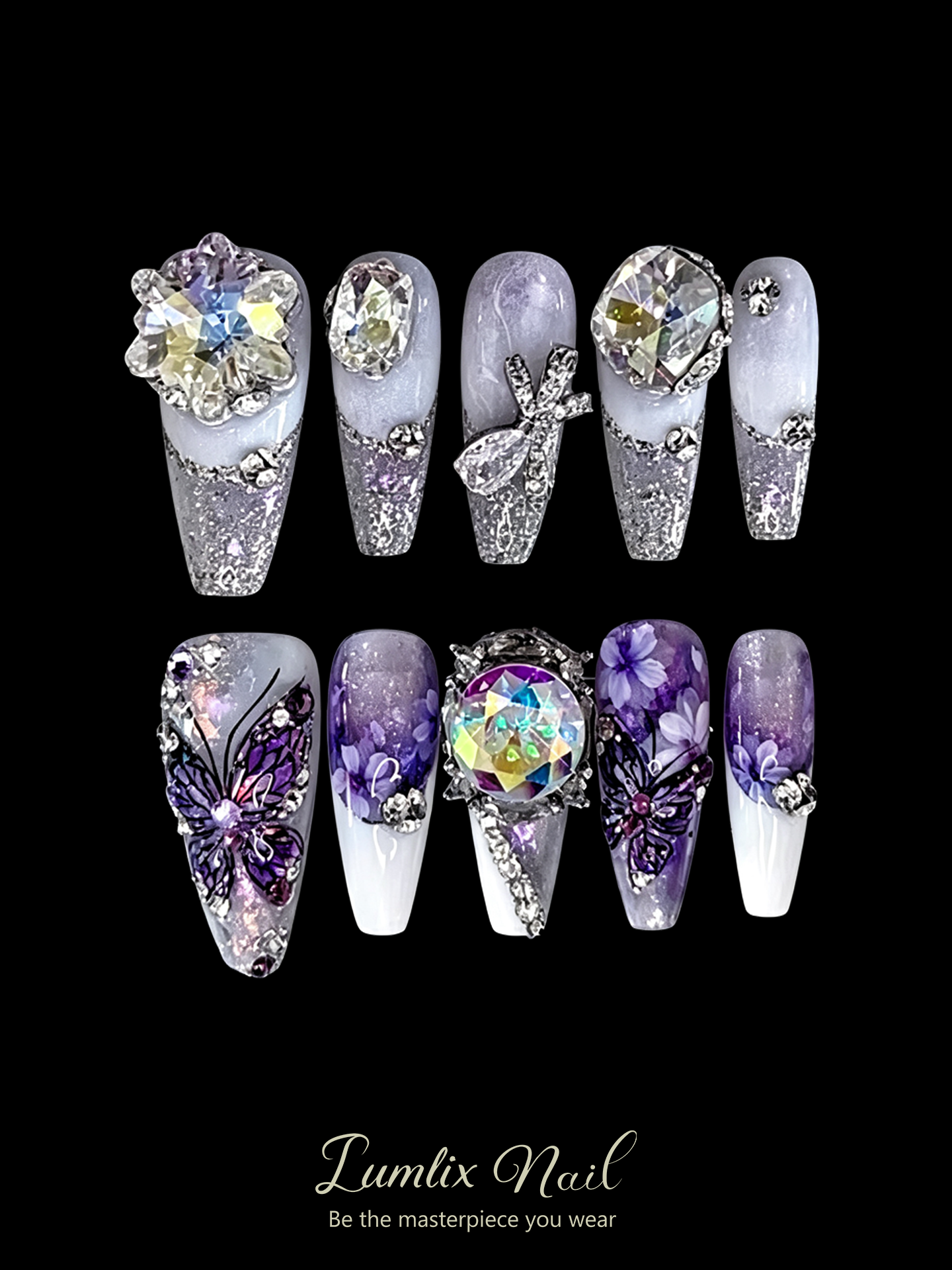 Amethyst Twilight Reverie | LUMlix Haute Nail