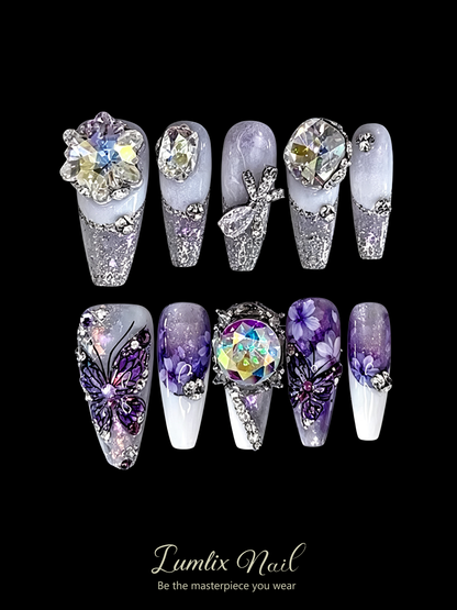 Amethyst Twilight Reverie | LUMlix Haute Nail