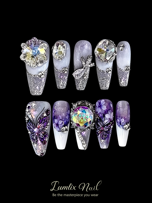 Amethyst Twilight Reverie | LUMlix Haute Nail
