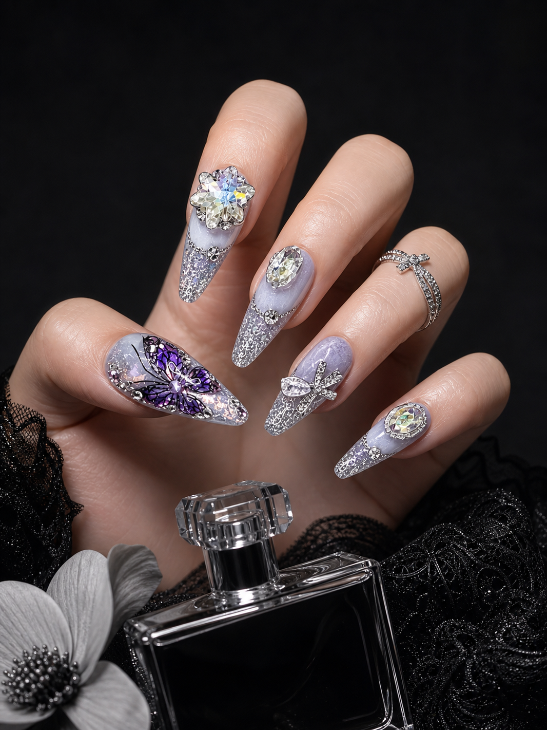 Amethyst Twilight Reverie | LUMlix Haute Nail