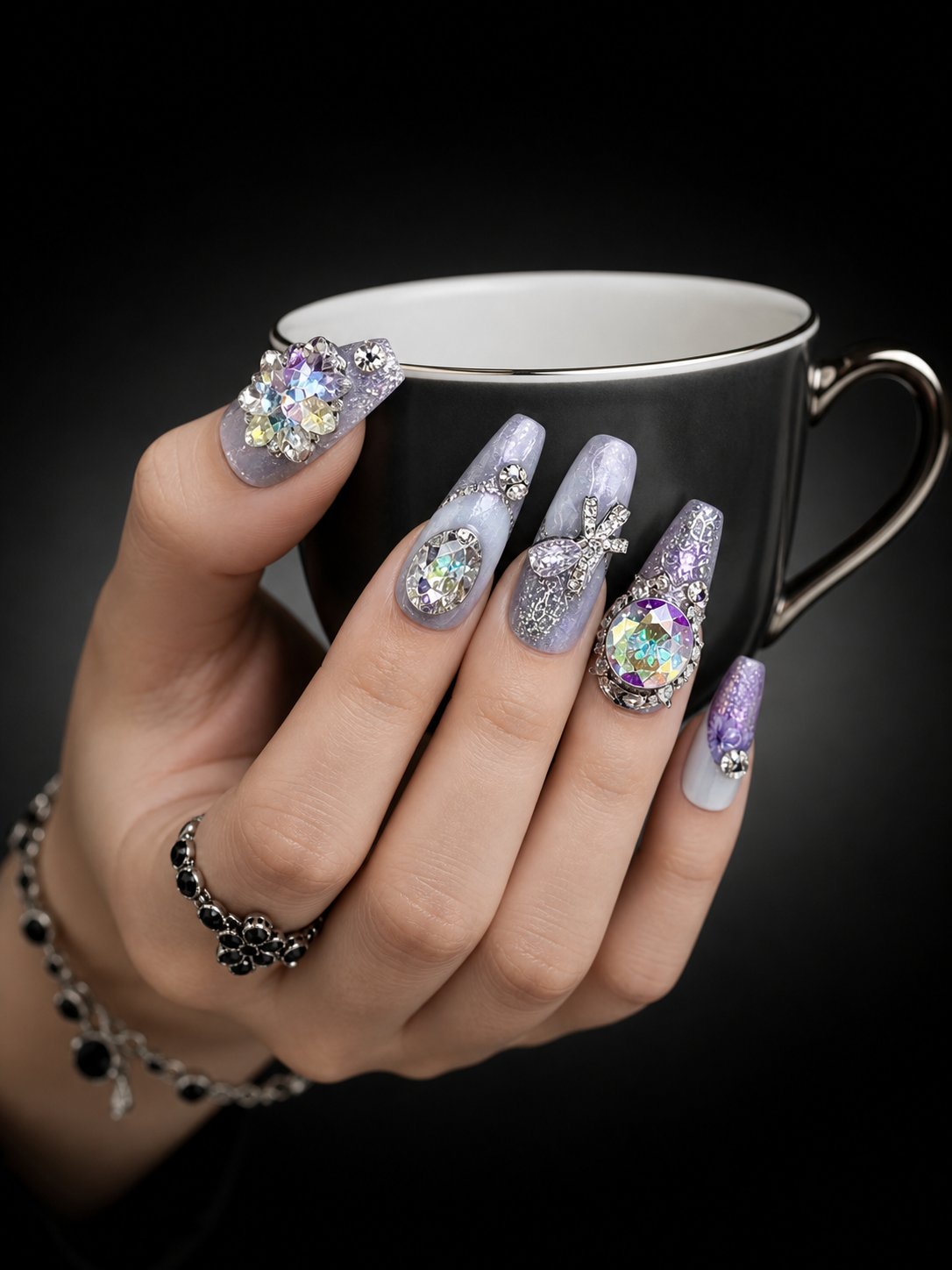 Amethyst Twilight Reverie | LUMlix Haute Nail