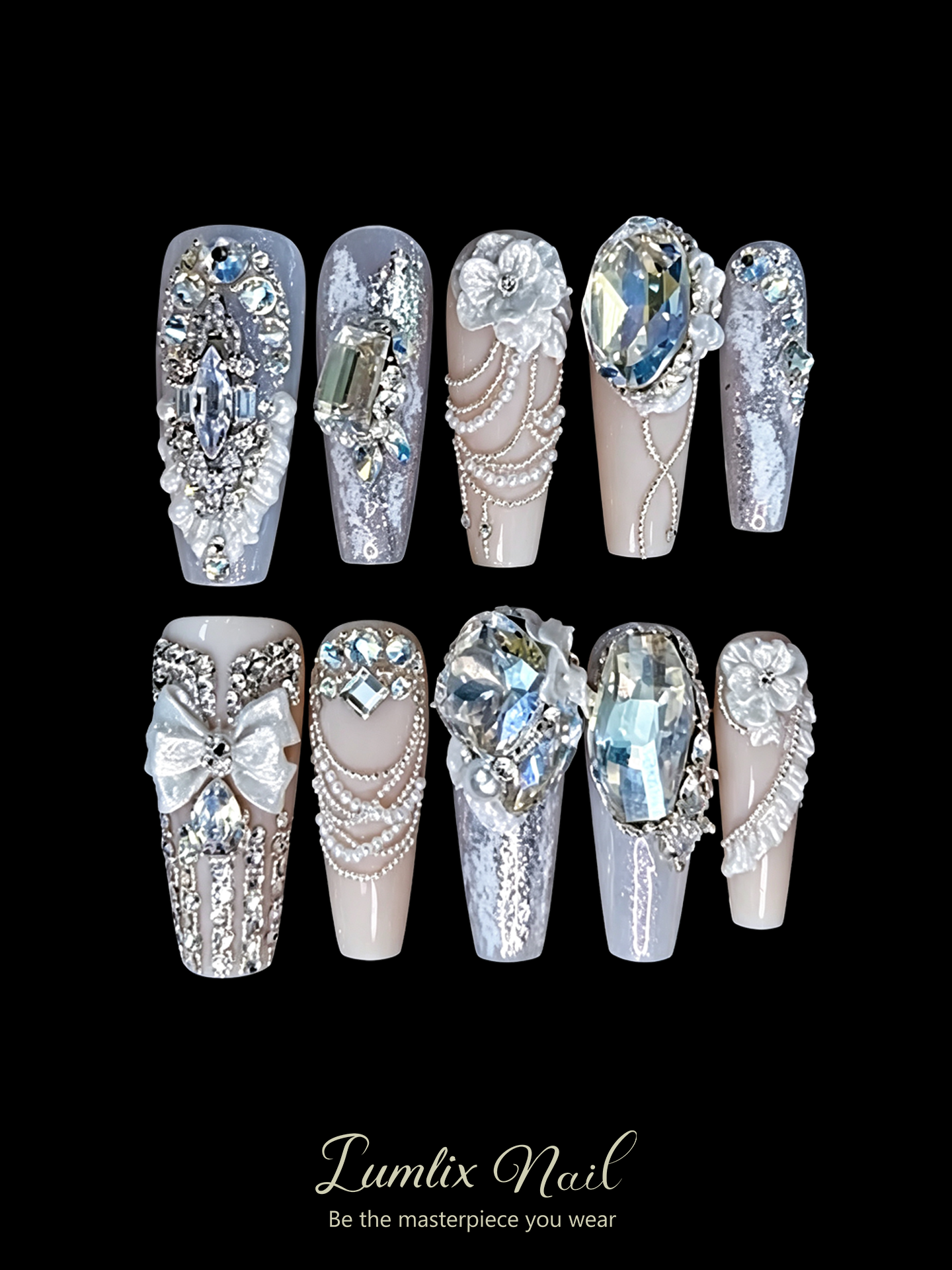 Celestial Ivory Aria | LUMlix Haute Nail