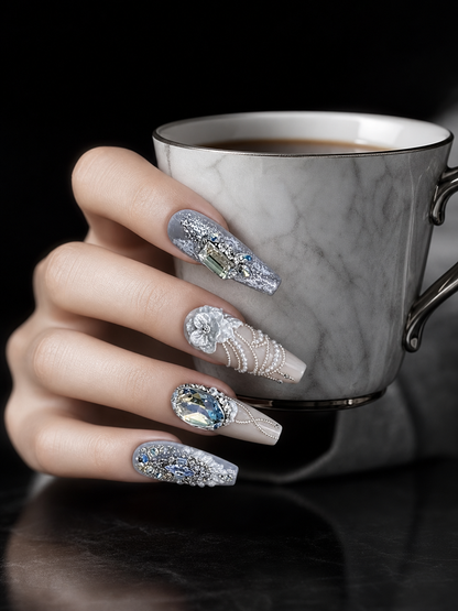Celestial Ivory Aria | LUMlix Haute Nail