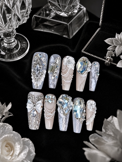 Celestial Ivory Aria | LUMlix Haute Nail
