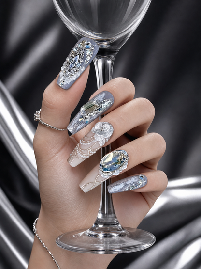 Celestial Ivory Aria | LUMlix Haute Nail