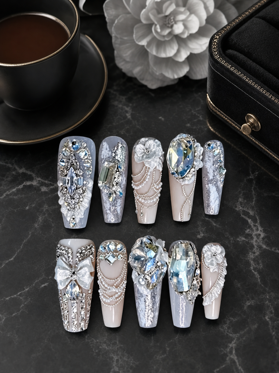 Celestial Ivory Aria | LUMlix Haute Nail