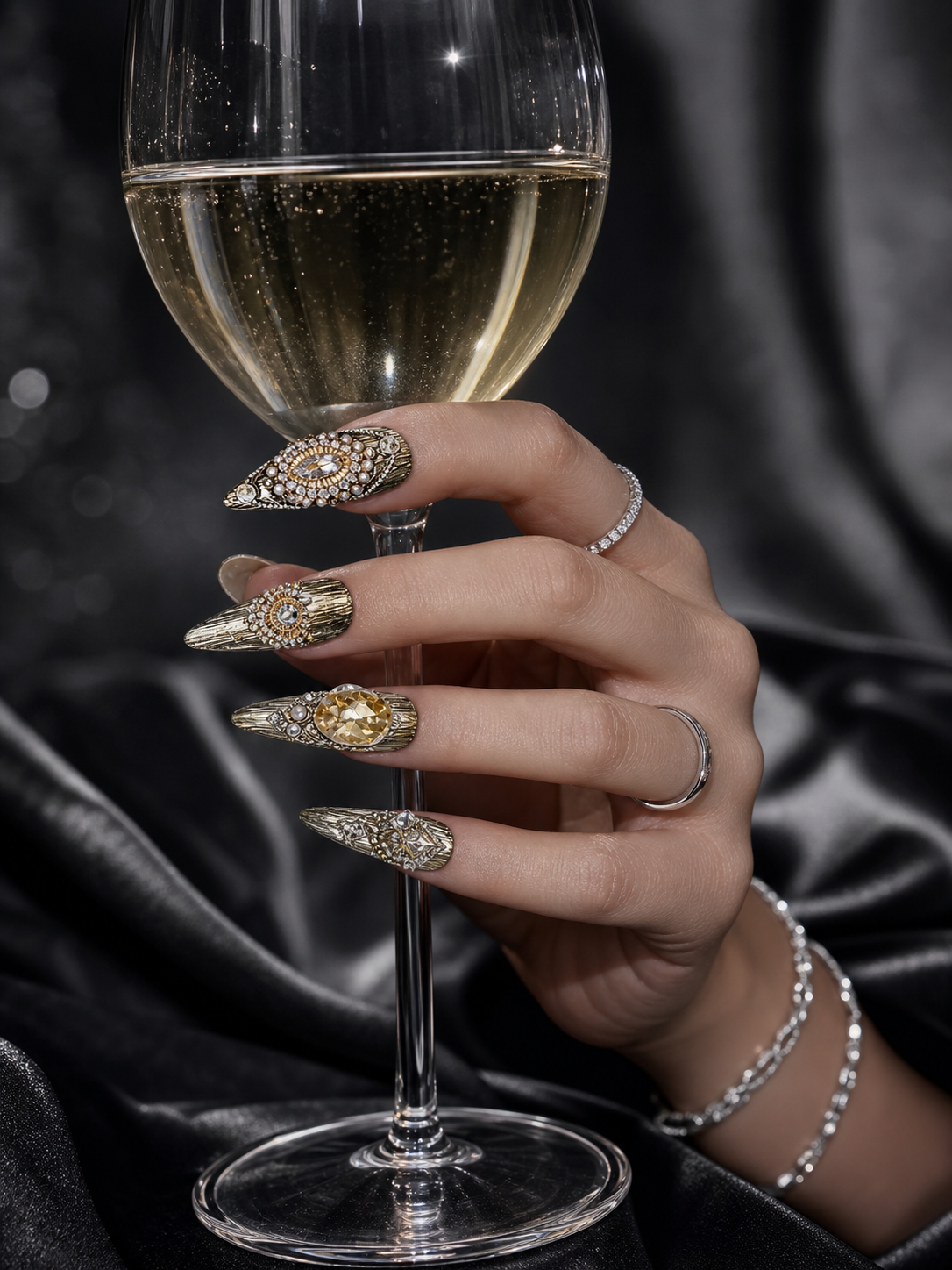Gilded Sovereign's Legacy | LUMlix Haute Nail