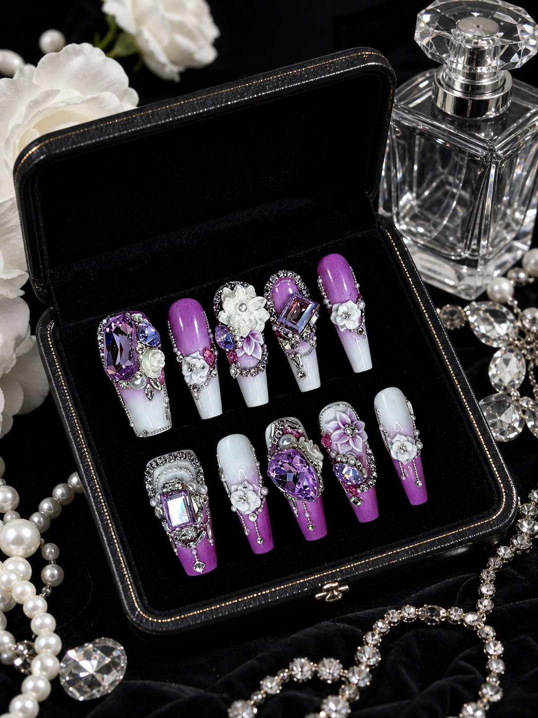 Amethyst Stardust Reverie | LUMlix Haute Nail