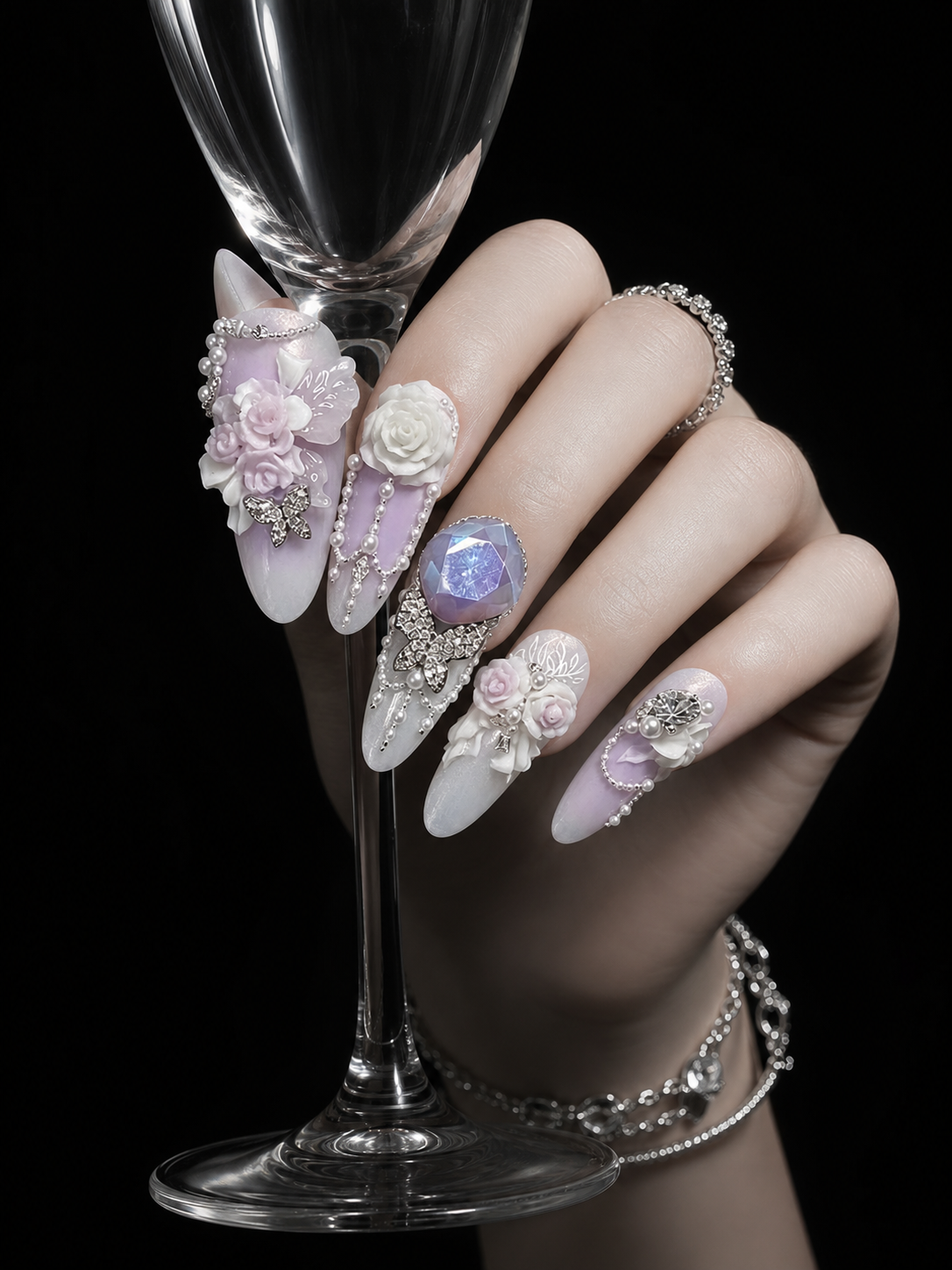Lilac Opulence Cascade | LUMlix Haute Nail