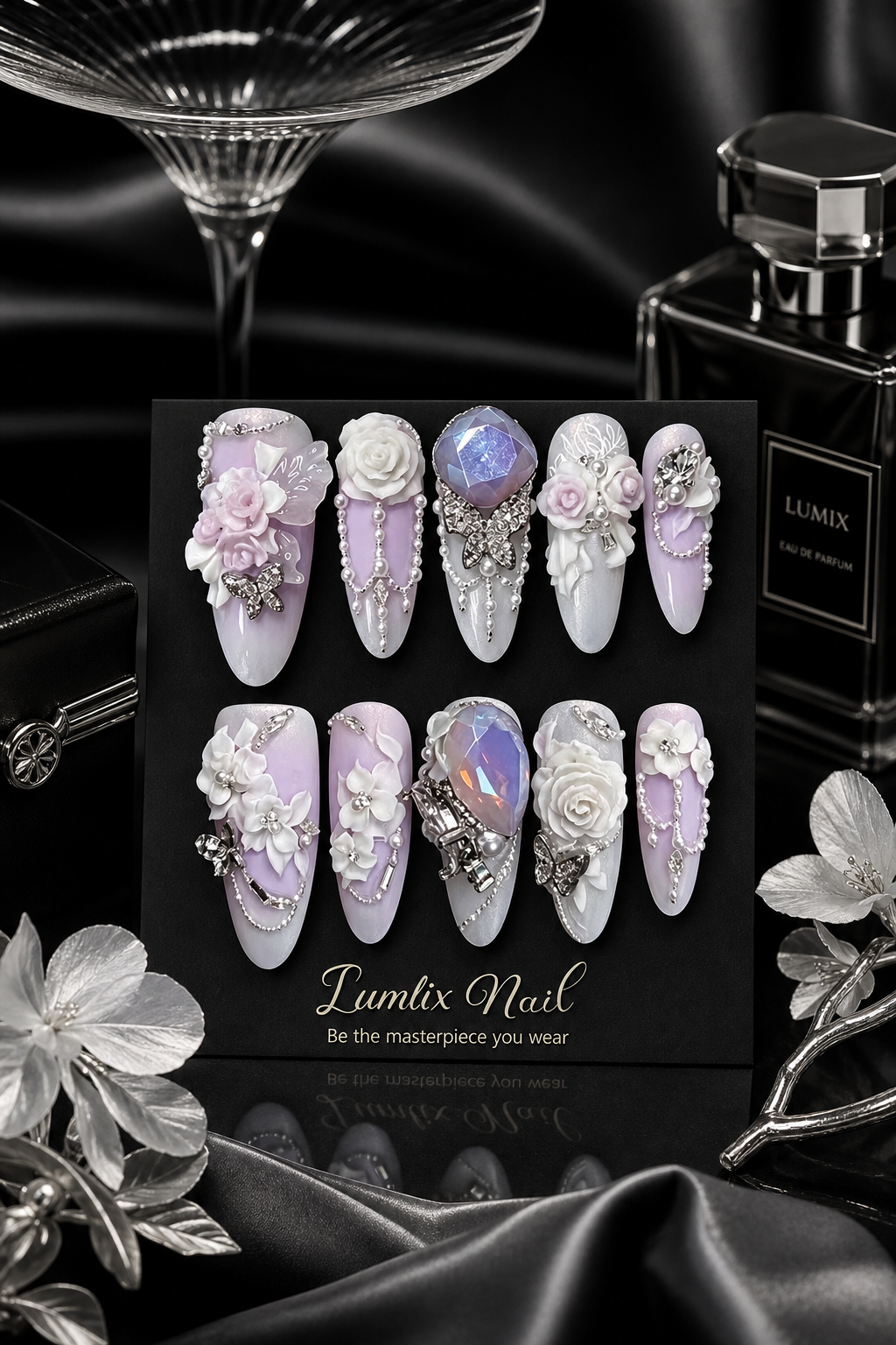 Lilac Opulence Cascade | LUMlix Haute Nail