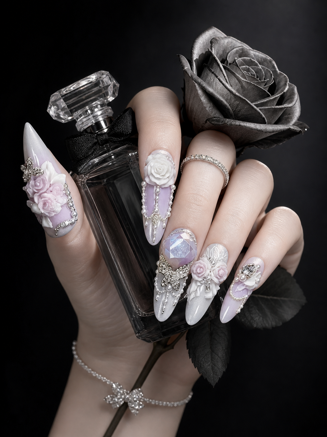 Lilac Opulence Cascade | LUMlix Haute Nail