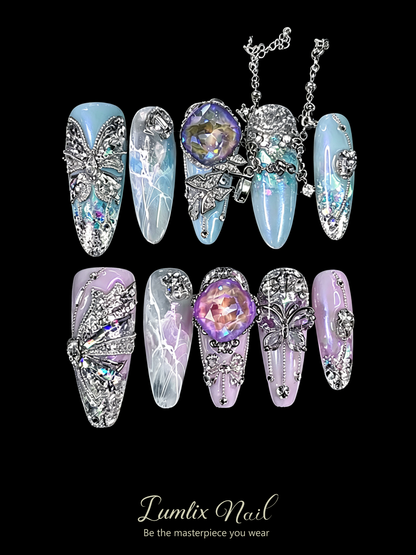 Celestial Gossamer Cascade | LUMlix Haute Nail
