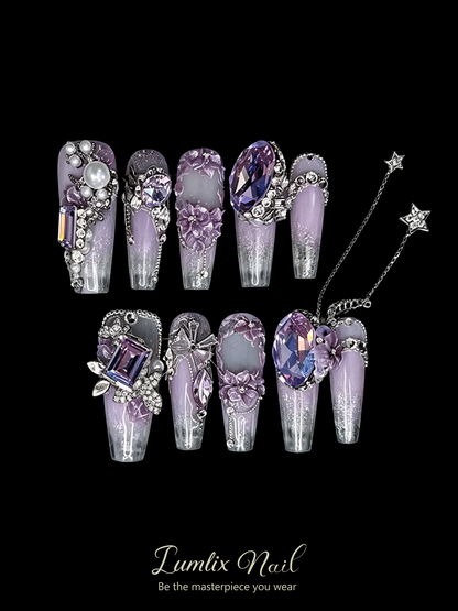 Violet Twilight Reverie | LUMlix Haute Nail