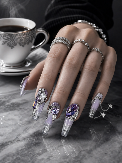 Violet Twilight Reverie | LUMlix Haute Nail