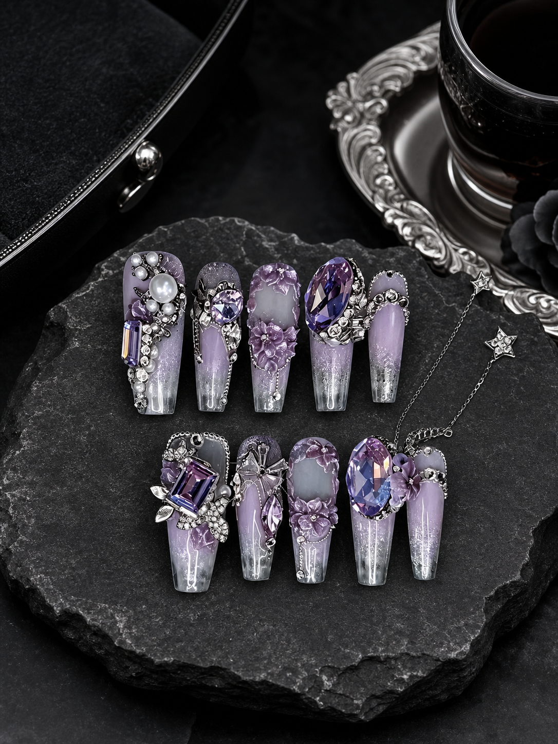 Violet Twilight Reverie | LUMlix Haute Nail