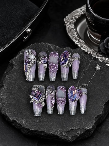 Violet Twilight Reverie | LUMlix Haute Nail