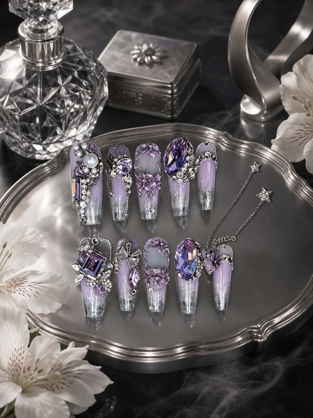 Violet Twilight Reverie | LUMlix Haute Nail