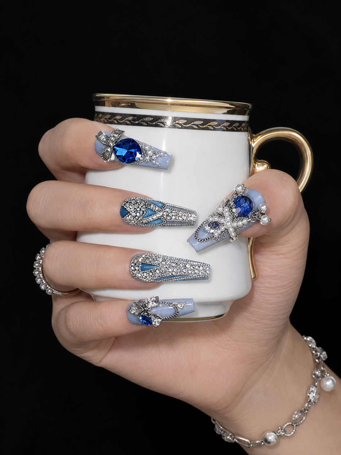 Celestial Sapphire Reverie | LUMlix Haute Nail