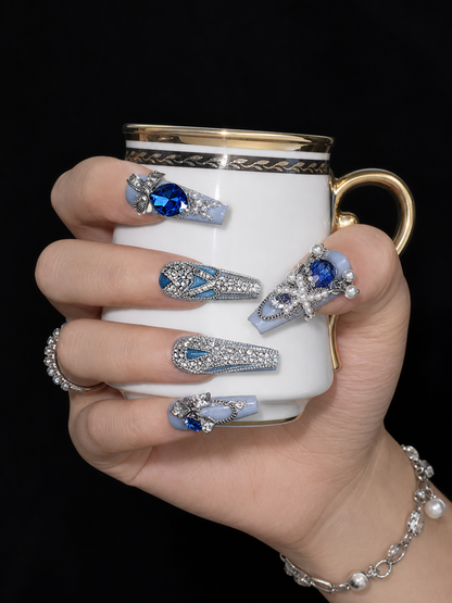 Celestial Sapphire Reverie | LUMlix Haute Nail