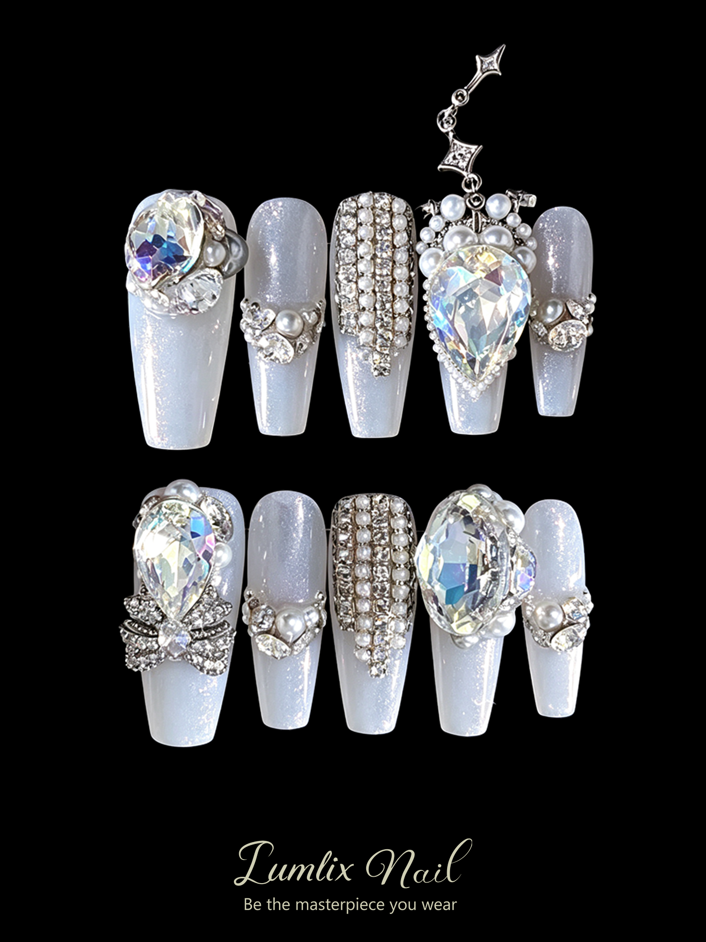 Celestial Aurora Cascade | LUMlix Haute Nail