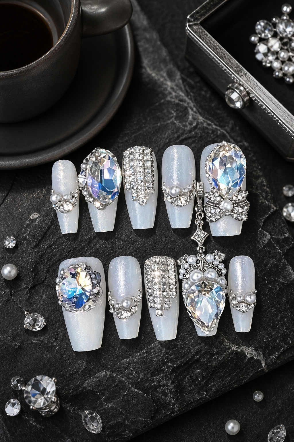 Celestial Aurora Cascade | LUMlix Haute Nail