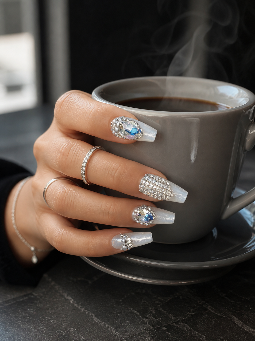 Celestial Aurora Cascade | LUMlix Haute Nail
