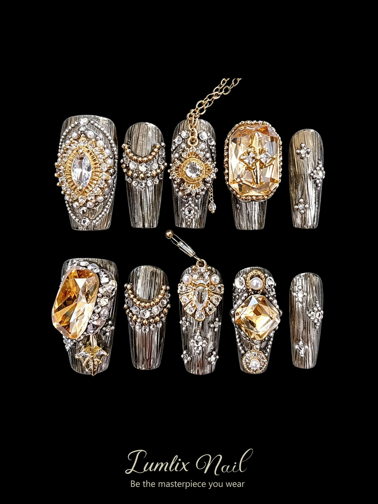 Gilded Relic Reverie | LUMlix Haute Nail