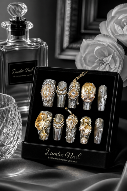 Gilded Relic Reverie | LUMlix Haute Nail