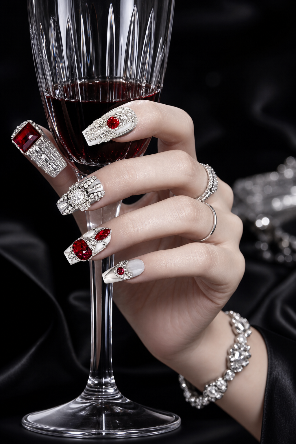 Crimson Sovereign Legacy | LUMlix Haute Nail